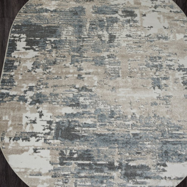 Ковер F231 - BEIGE-BLUE - Овал - коллекция NATUREL