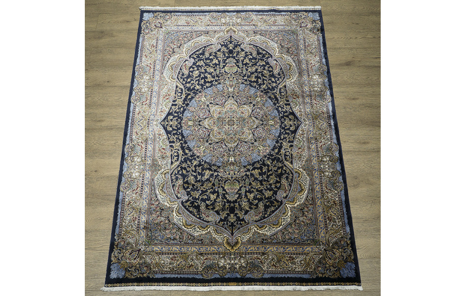 КОВРЫ ДИЗАЙН 2004C ЦВЕТ NAVY / CREAM