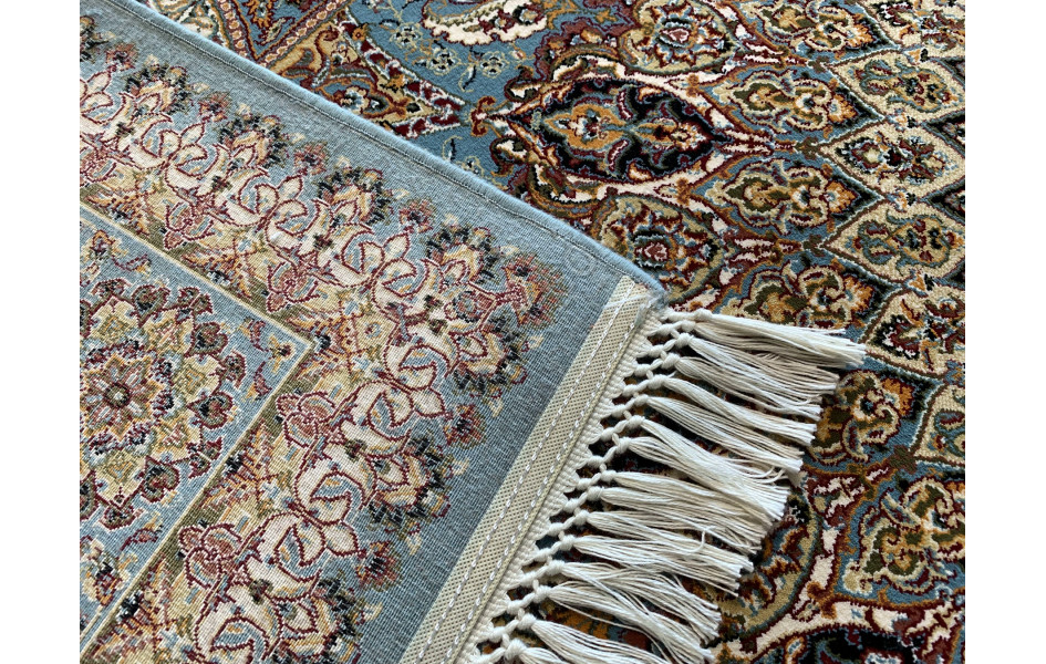 Ковер турецкий Абришим 3809A BLUE прямоугольный