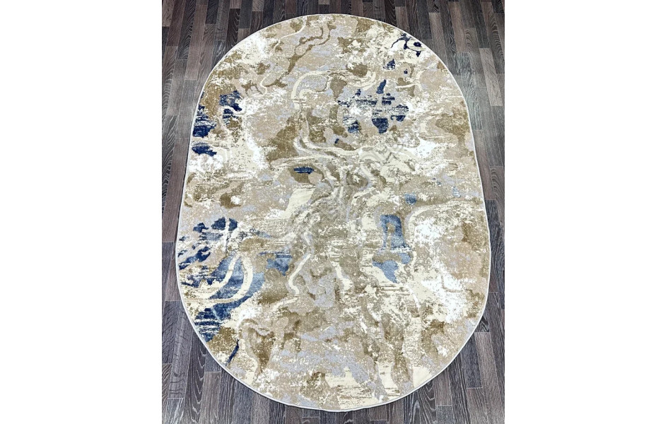 D070B_CREAM SHIRINK BLUE FDY Semnan овал