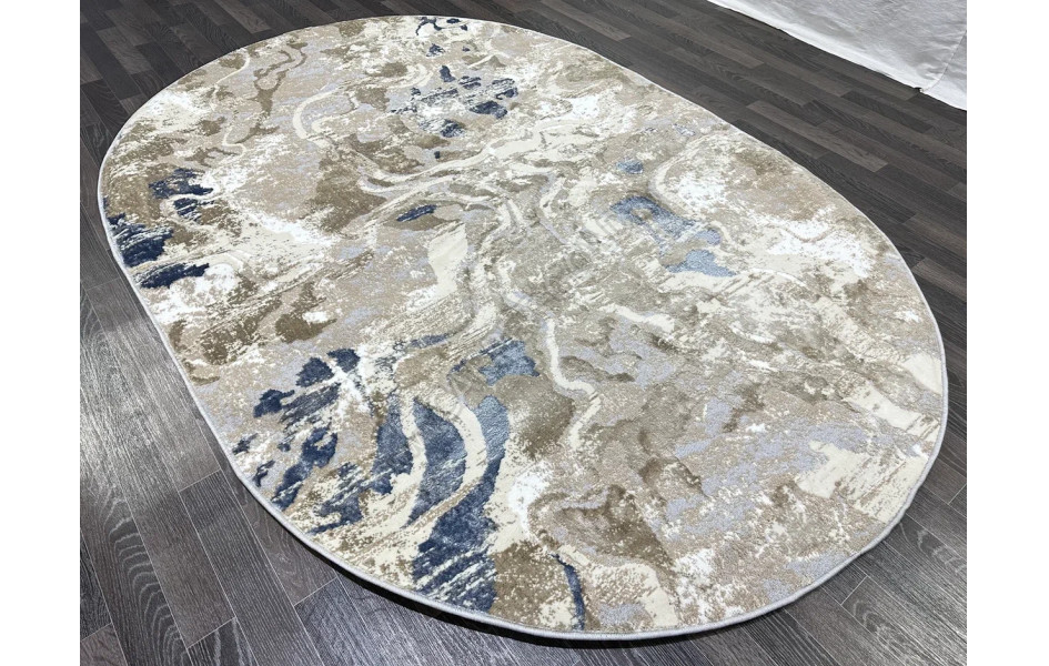 D070B_CREAM SHIRINK BLUE FDY Semnan овал