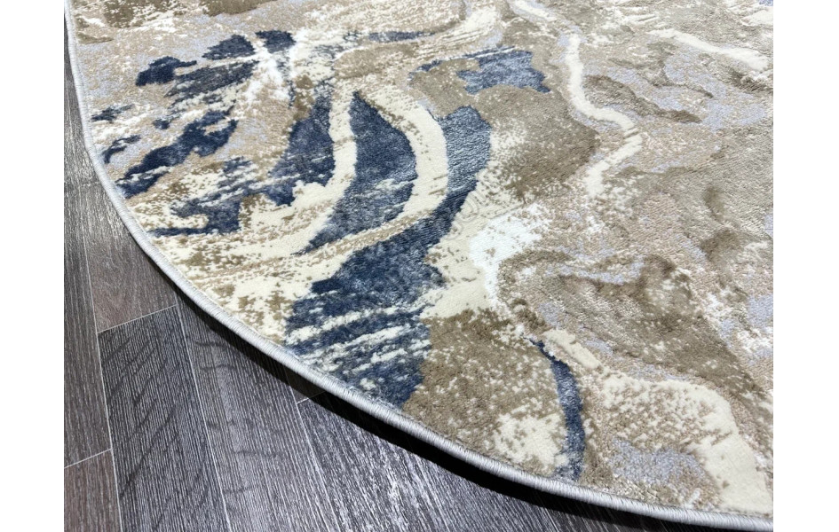 D070B_CREAM SHIRINK BLUE FDY Semnan овал