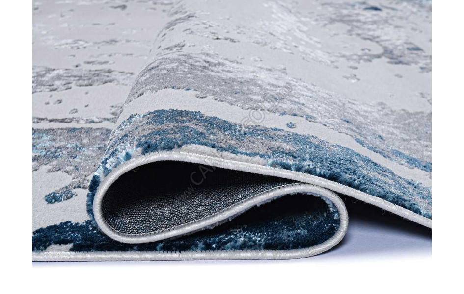 36897J OVAL BLUE FLS / L.GREY Kleopatra