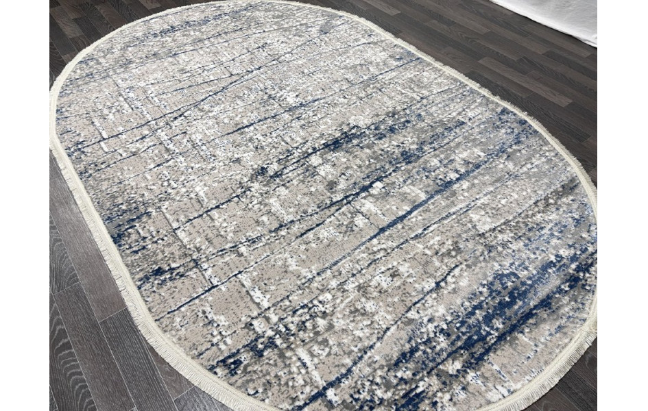 Турецкий ковер 40200A_COKME BEJ / MAVI овал