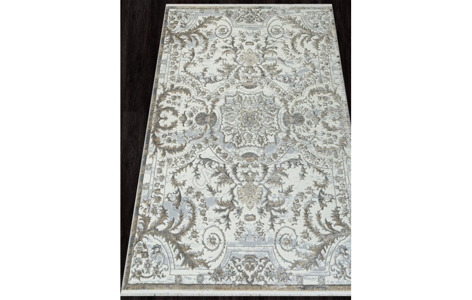 Ковер 00765A - GREY FDY / CREAM HB - Прямоугольник - коллекция SAHARA