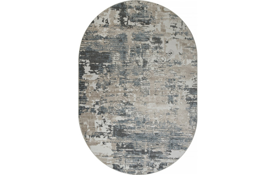 Ковер F231 - BEIGE-BLUE - Овал - коллекция NATUREL