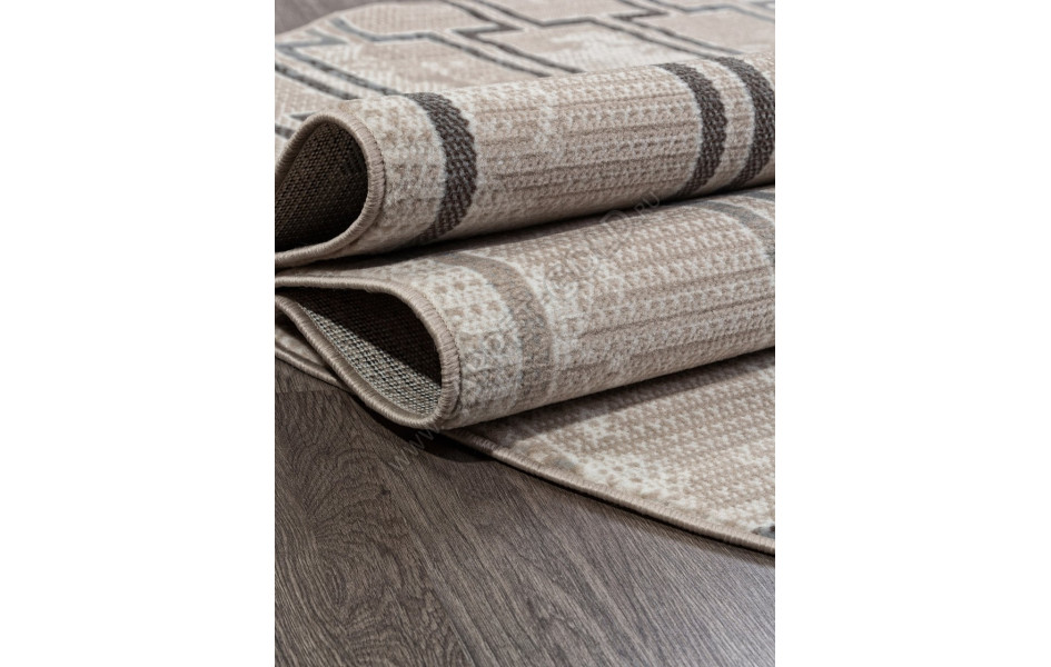 Ковер F353 - BEIGE-BLUE - Овал - коллекция SIERRA